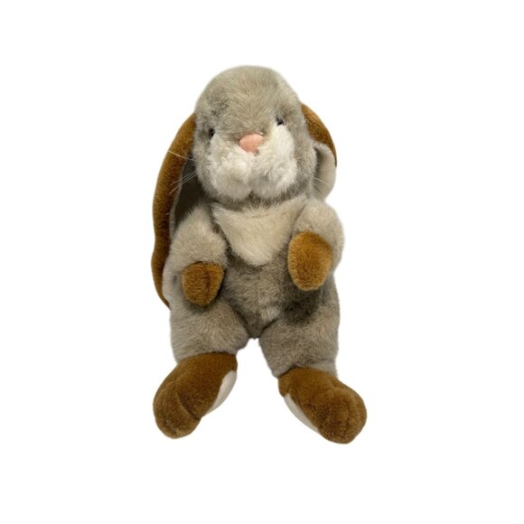 Plush Creations 1991 Beige/White Long Eared Lop Ear 12" Bunny Rabbit Smoke free - Picture 1 of 7